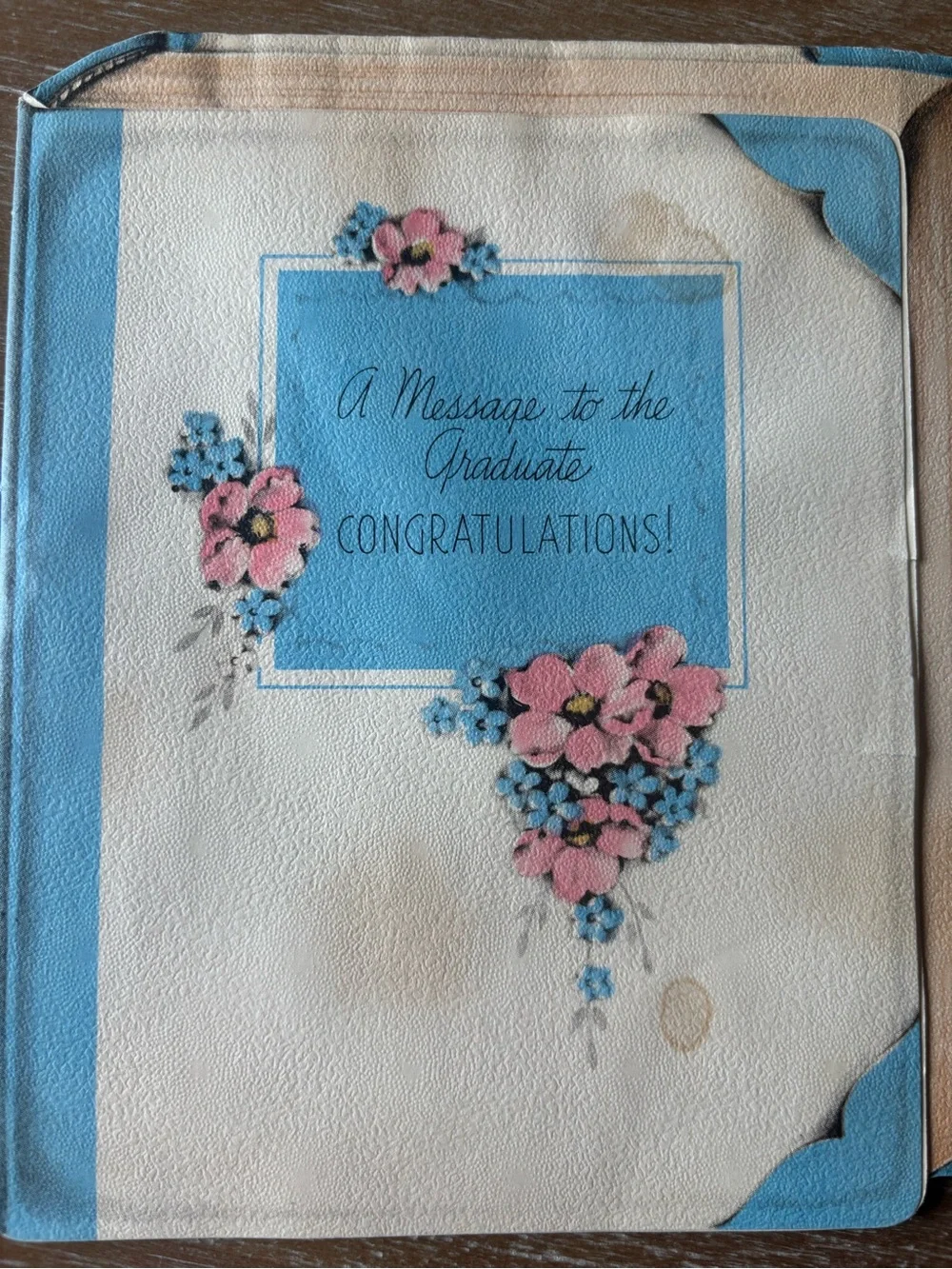 Vintage Graduation Greeting Cards - Assorted Pastel Designs